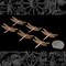 Antiqued Copper Plated Brass Dragonfly with Uplifted Wing Pendants - Set of Four - C-P66